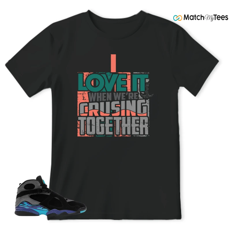 NIKE AIR JORDAN 8 AQUA SNEAKER Matching Tees t-shirt