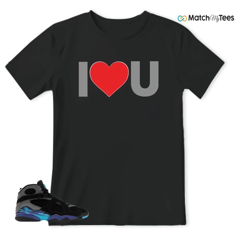 NIKE AIR JORDAN 8 AQUA SNEAKER Matching Tees t-shirt