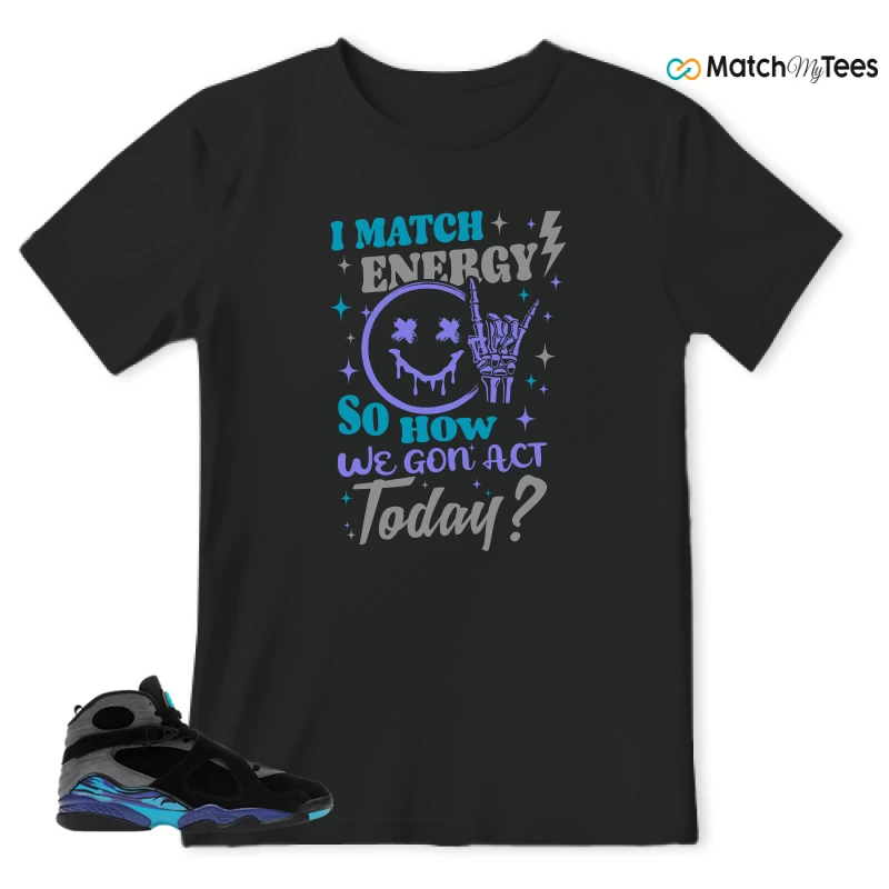 NIKE AIR JORDAN 8 AQUA SNEAKER Matching Tees t-shirt