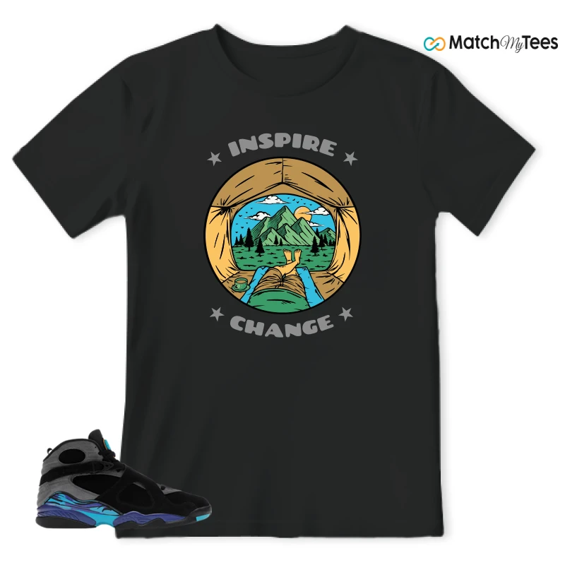 NIKE AIR JORDAN 8 AQUA SNEAKER Matching Tees t-shirt