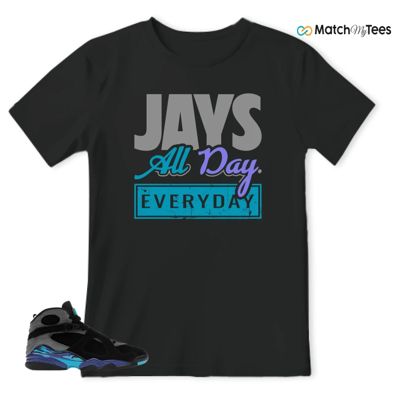 NIKE AIR JORDAN 8 AQUA SNEAKER Matching Tees t-shirt