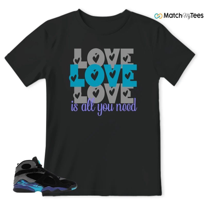 NIKE AIR JORDAN 8 AQUA SNEAKER Matching Tees t-shirt