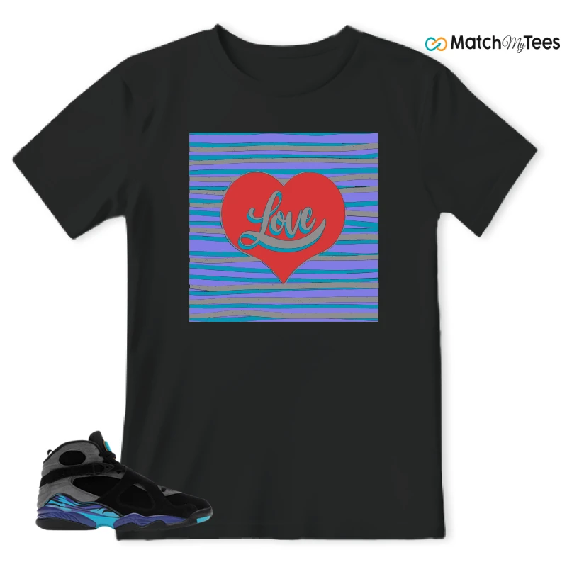 NIKE AIR JORDAN 8 AQUA SNEAKER Matching Tees t-shirt