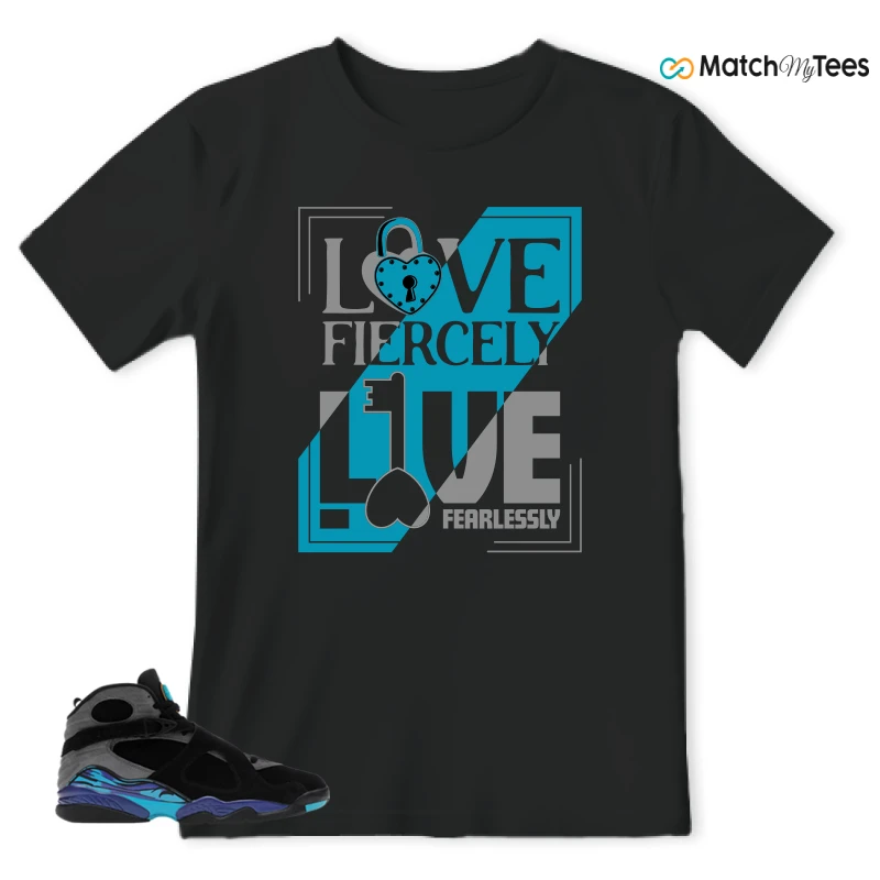 NIKE AIR JORDAN 8 AQUA SNEAKER Matching Tees t-shirt