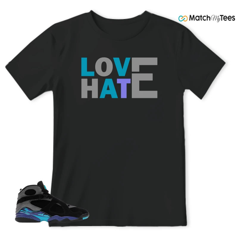 NIKE AIR JORDAN 8 AQUA SNEAKER Matching Tees t-shirt