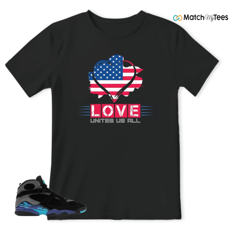 NIKE AIR JORDAN 8 AQUA SNEAKER Matching Tees t-shirt