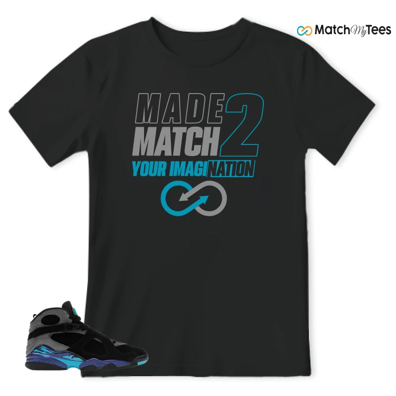 NIKE AIR JORDAN 8 AQUA SNEAKER Matching Tees t-shirt