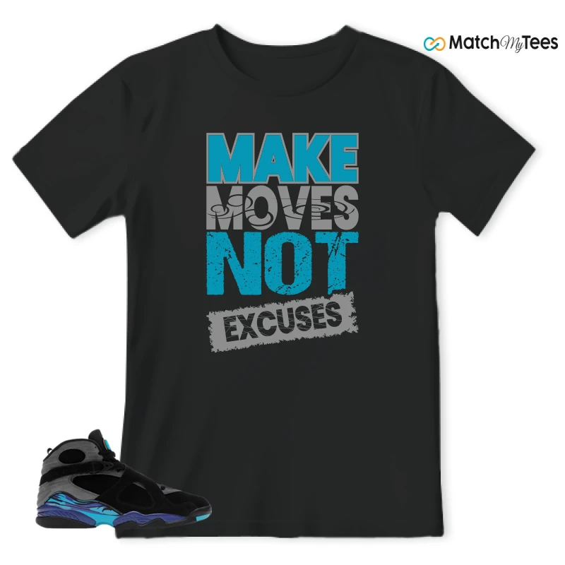 NIKE AIR JORDAN 8 AQUA SNEAKER Matching Tees t-shirt