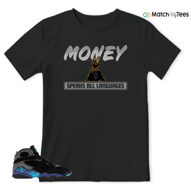 NIKE AIR JORDAN 8 AQUA SNEAKER Matching Tees t-shirt