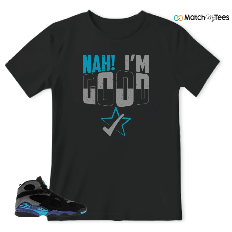 NIKE AIR JORDAN 8 AQUA SNEAKER Matching Tees t-shirt