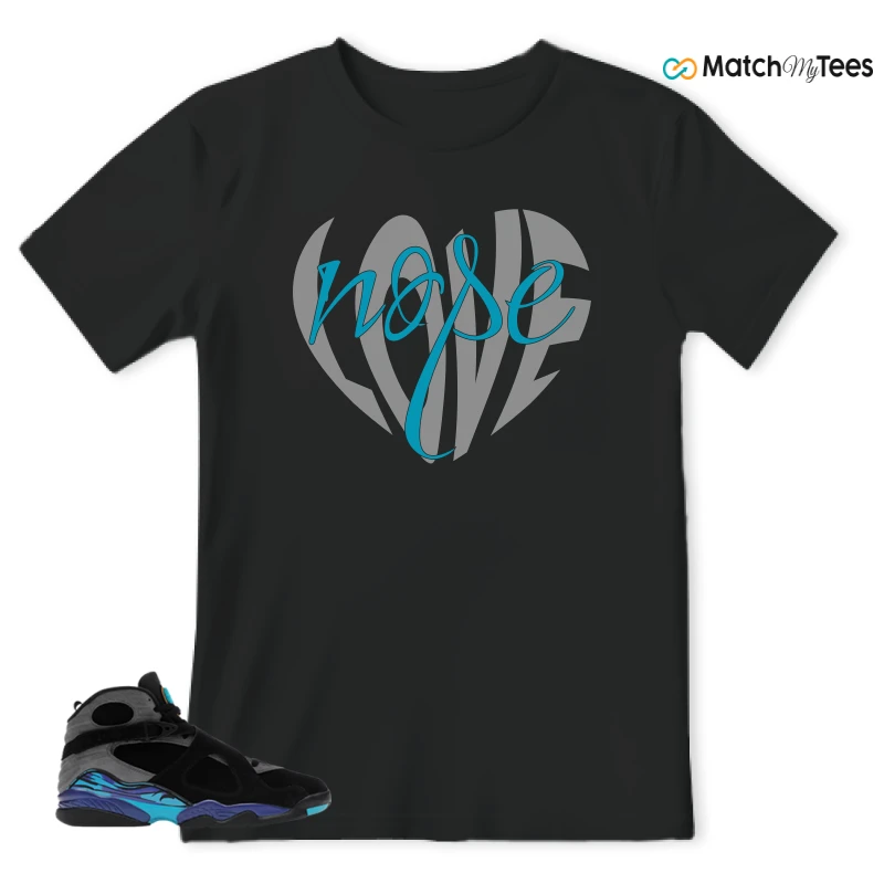 NIKE AIR JORDAN 8 AQUA SNEAKER Matching Tees t-shirt
