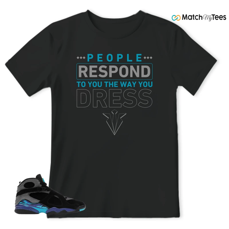 NIKE AIR JORDAN 8 AQUA SNEAKER Matching Tees t-shirt