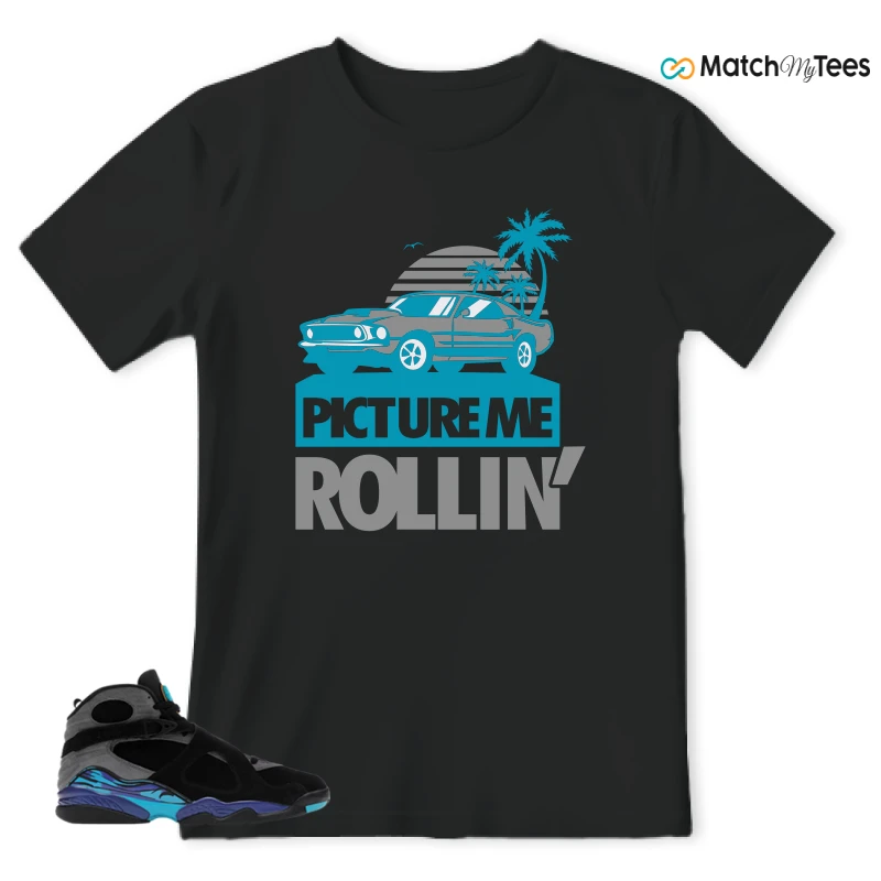 NIKE AIR JORDAN 8 AQUA SNEAKER Matching Tees t-shirt
