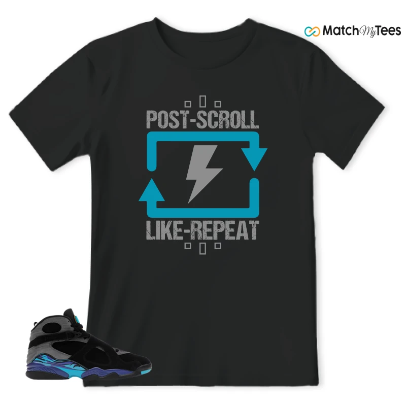 NIKE AIR JORDAN 8 AQUA SNEAKER Matching Tees t-shirt