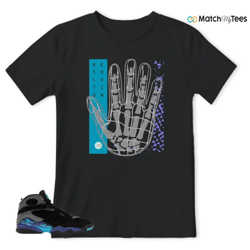 NIKE AIR JORDAN 8 AQUA SNEAKER Matching Tees t-shirt