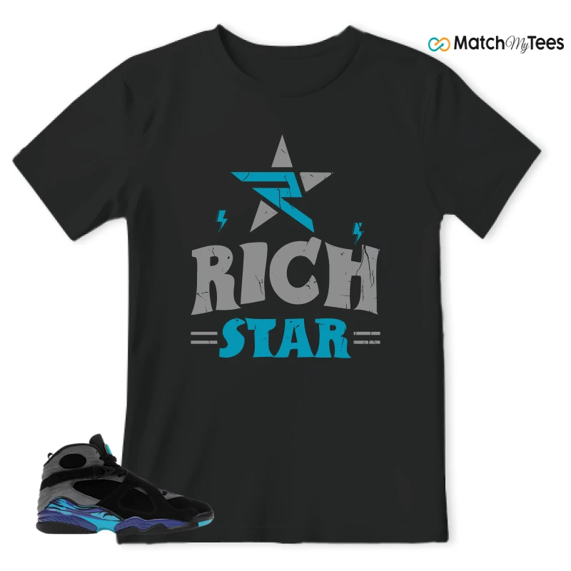 NIKE AIR JORDAN 8 AQUA SNEAKER Matching Tees t-shirt