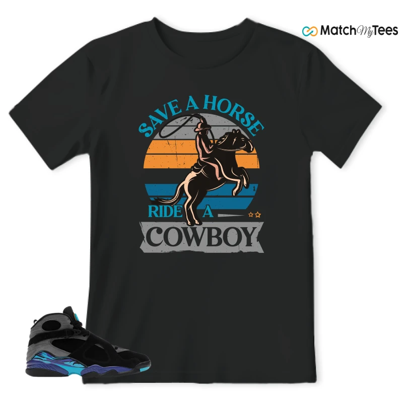 NIKE AIR JORDAN 8 AQUA SNEAKER Matching Tees t-shirt