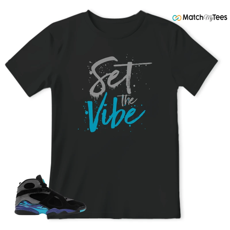 NIKE AIR JORDAN 8 AQUA SNEAKER Matching Tees t-shirt