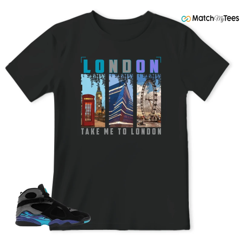 NIKE AIR JORDAN 8 AQUA SNEAKER Matching Tees t-shirt