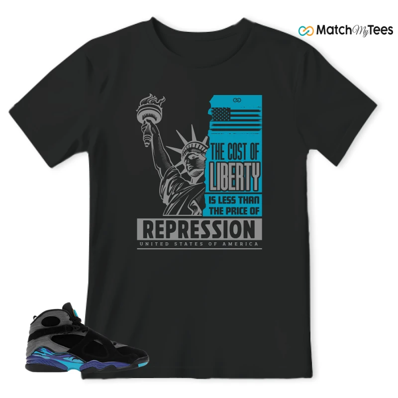 NIKE AIR JORDAN 8 AQUA SNEAKER Matching Tees t-shirt