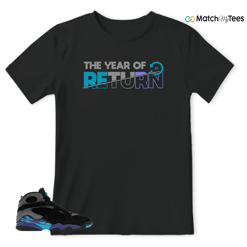 NIKE AIR JORDAN 8 AQUA SNEAKER Matching Tees t-shirt