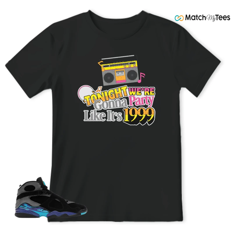 NIKE AIR JORDAN 8 AQUA SNEAKER Matching Tees t-shirt