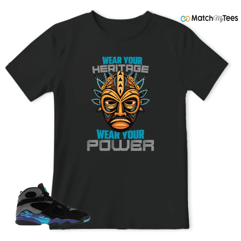 NIKE AIR JORDAN 8 AQUA SNEAKER Matching Tees t-shirt