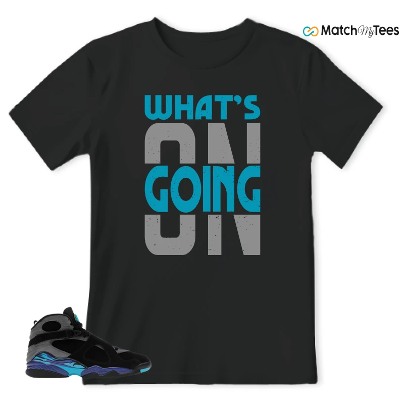 NIKE AIR JORDAN 8 AQUA SNEAKER Matching Tees t-shirt