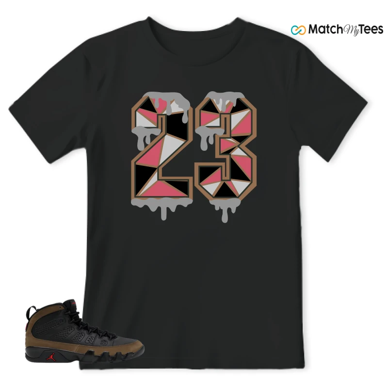 NIKE AIR JORDAN 9 OLIVE SNEAKER Matching Tees t-shirt