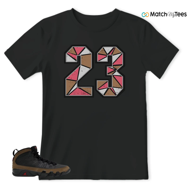 NIKE AIR JORDAN 9 OLIVE SNEAKER Matching Tees t-shirt