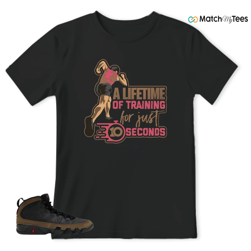 NIKE AIR JORDAN 9 OLIVE SNEAKER Matching Tees t-shirt