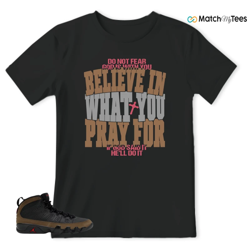 NIKE AIR JORDAN 9 OLIVE SNEAKER Matching Tees t-shirt