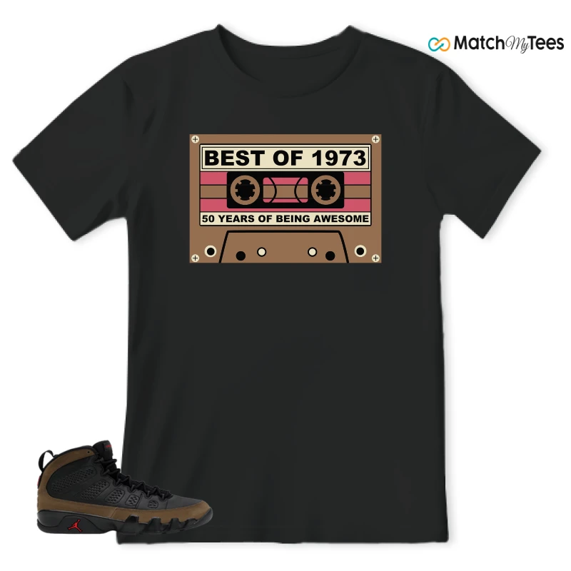 NIKE AIR JORDAN 9 OLIVE SNEAKER Matching Tees t-shirt