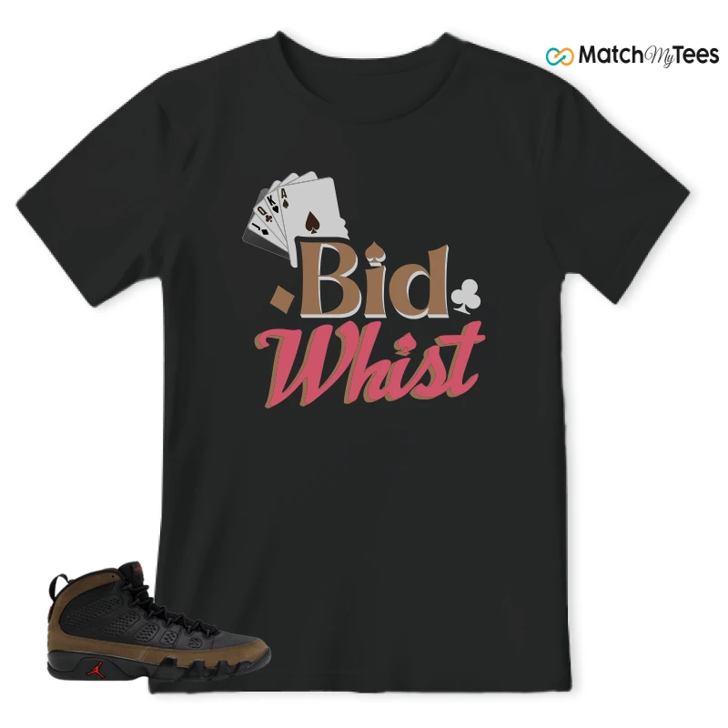 NIKE AIR JORDAN 9 OLIVE SNEAKER Matching Tees t-shirt