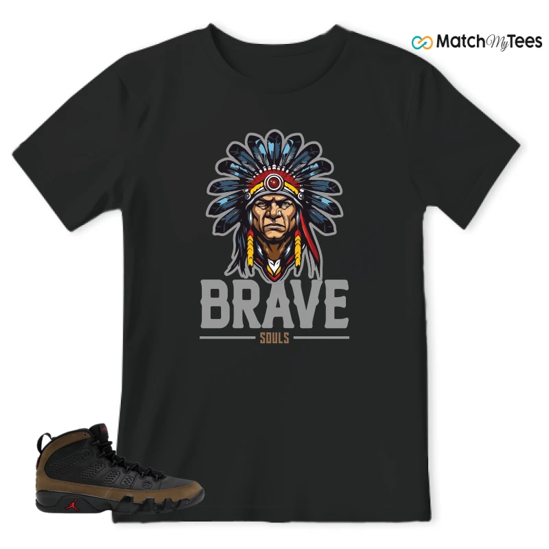 NIKE AIR JORDAN 9 OLIVE SNEAKER Matching Tees t-shirt