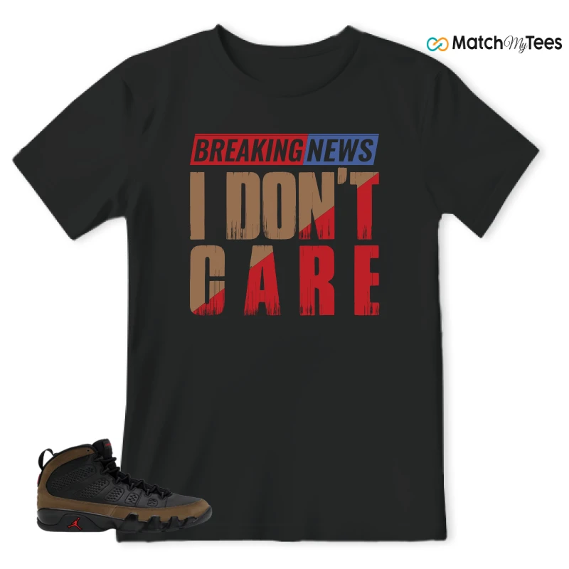 NIKE AIR JORDAN 9 OLIVE SNEAKER Matching Tees t-shirt