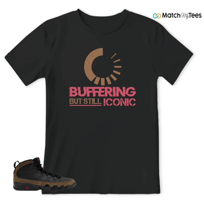 NIKE AIR JORDAN 9 OLIVE SNEAKER Matching Tees t-shirt