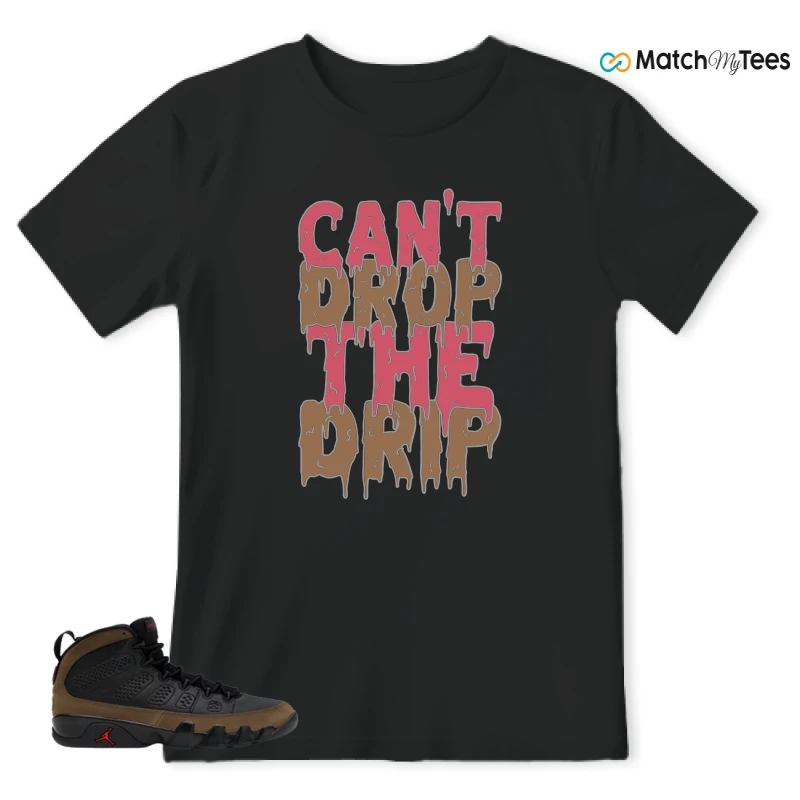NIKE AIR JORDAN 9 OLIVE SNEAKER Matching Tees t-shirt