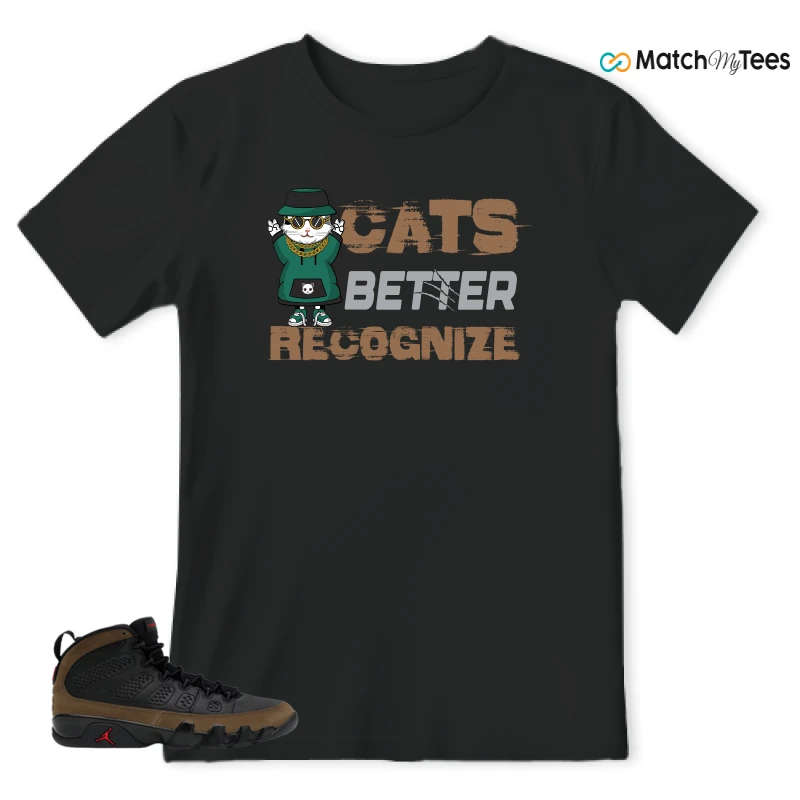 NIKE AIR JORDAN 9 OLIVE SNEAKER Matching Tees t-shirt