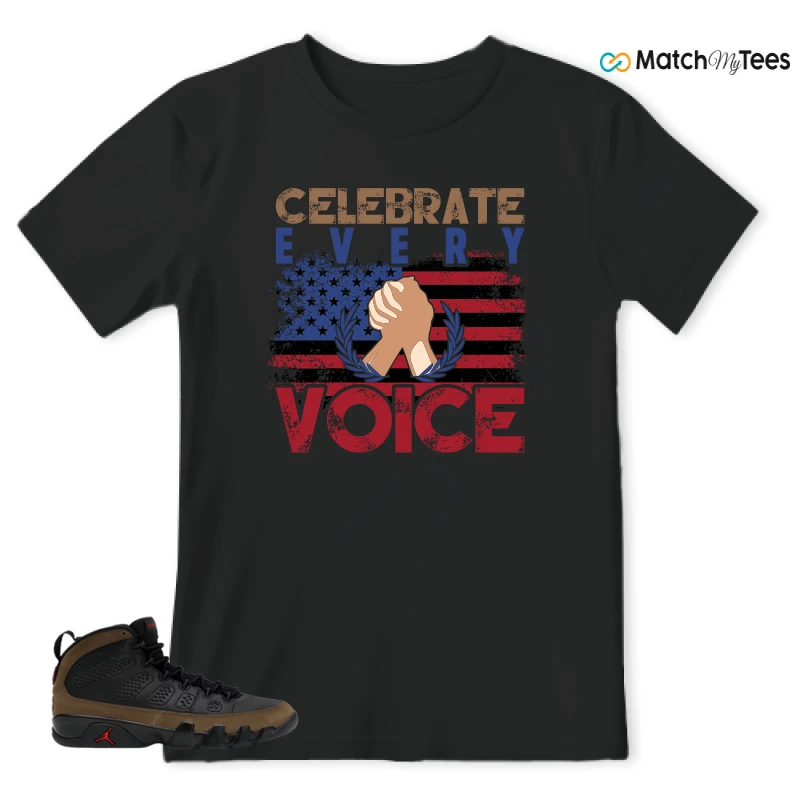NIKE AIR JORDAN 9 OLIVE SNEAKER Matching Tees t-shirt