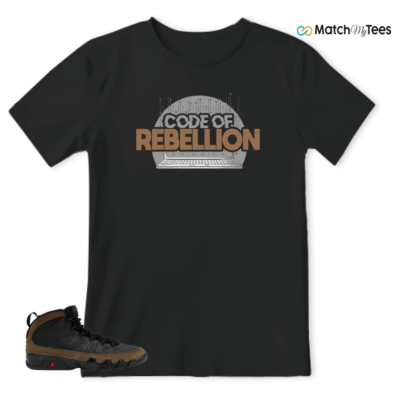 NIKE AIR JORDAN 9 OLIVE SNEAKER Matching Tees t-shirt