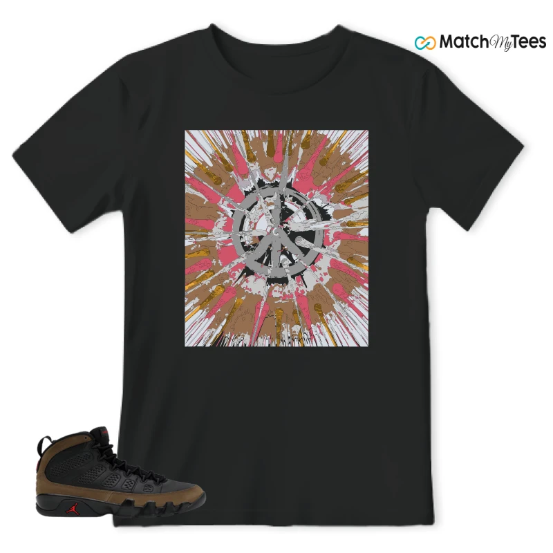 NIKE AIR JORDAN 9 OLIVE SNEAKER Matching Tees t-shirt