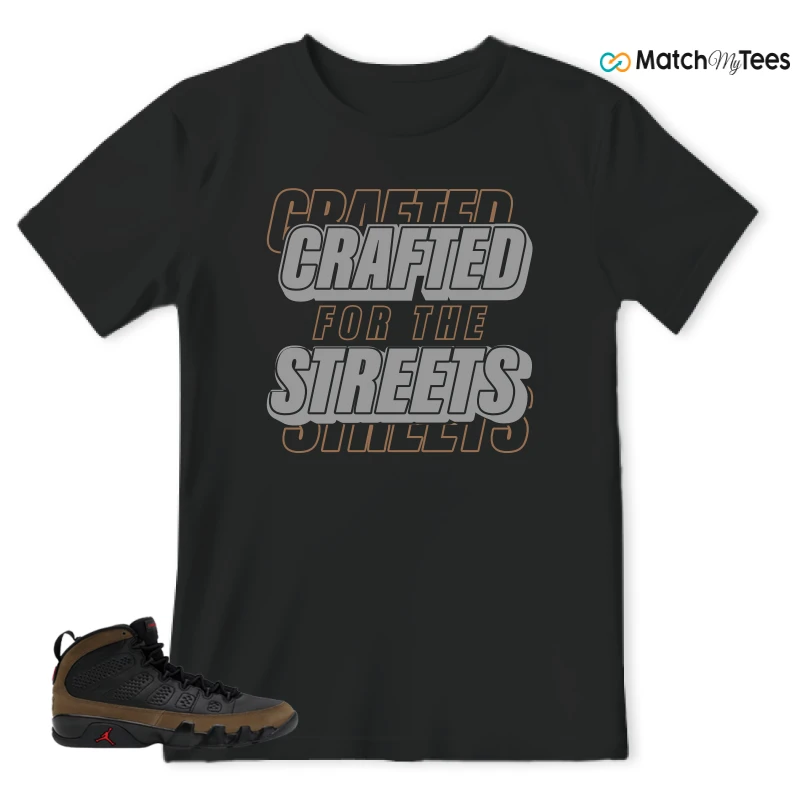NIKE AIR JORDAN 9 OLIVE SNEAKER Matching Tees t-shirt