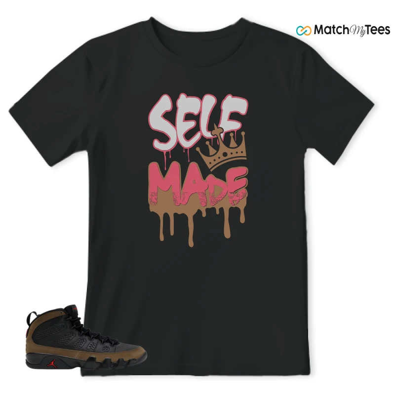 NIKE AIR JORDAN 9 OLIVE SNEAKER Matching Tees t-shirt