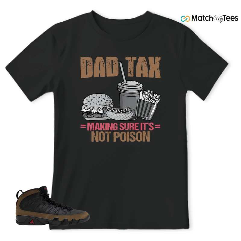 NIKE AIR JORDAN 9 OLIVE SNEAKER Matching Tees t-shirt