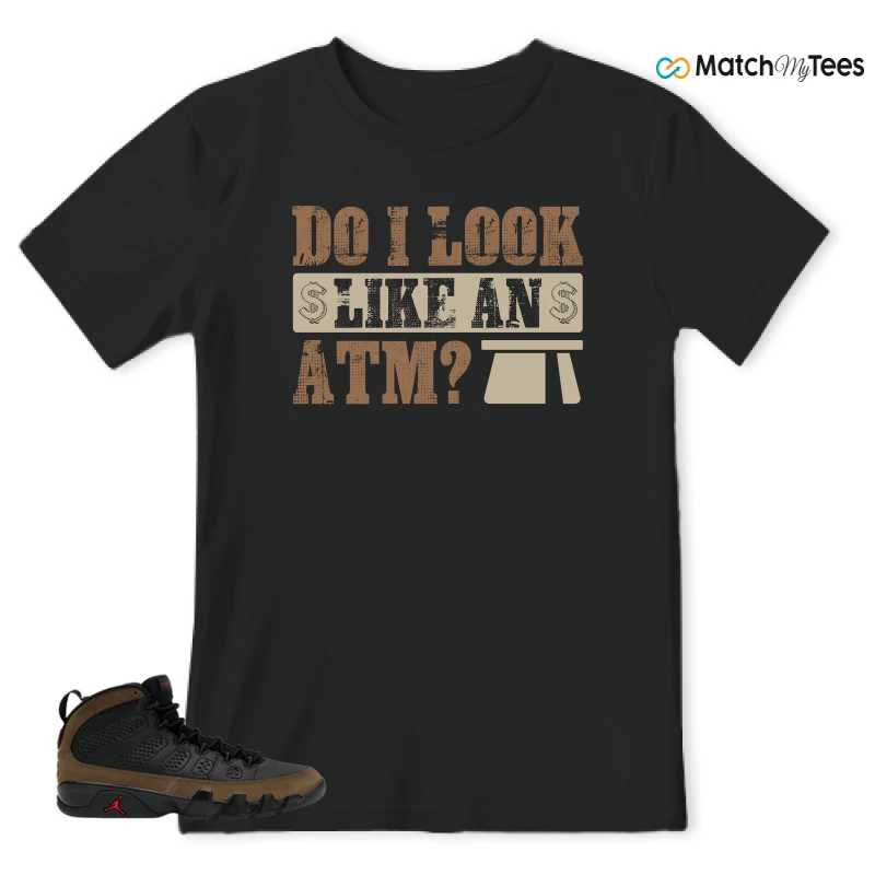 NIKE AIR JORDAN 9 OLIVE SNEAKER Matching Tees t-shirt