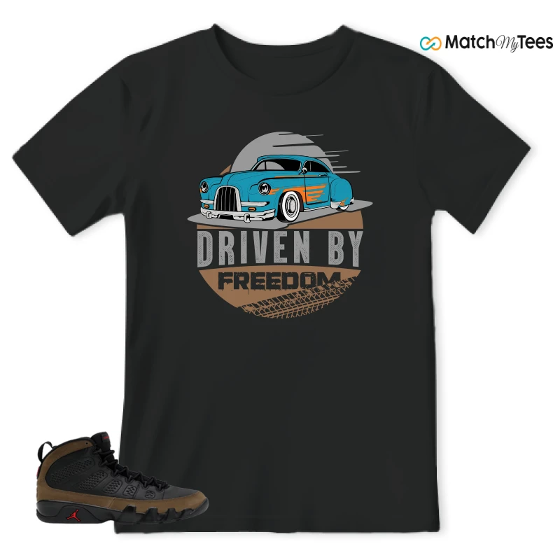 NIKE AIR JORDAN 9 OLIVE SNEAKER Matching Tees t-shirt