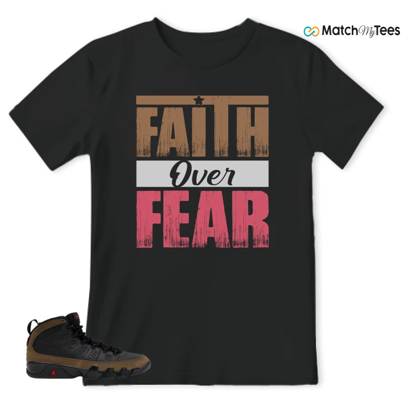 NIKE AIR JORDAN 9 OLIVE SNEAKER Matching Tees t-shirt