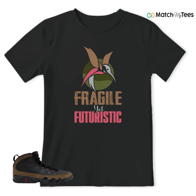 NIKE AIR JORDAN 9 OLIVE SNEAKER Matching Tees t-shirt