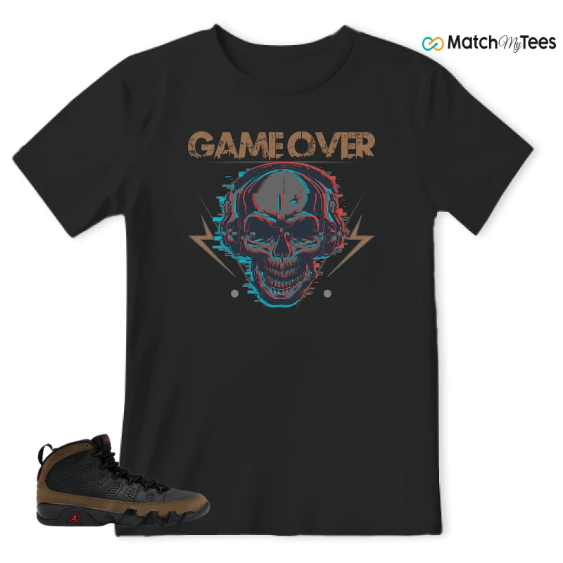 NIKE AIR JORDAN 9 OLIVE SNEAKER Matching Tees t-shirt